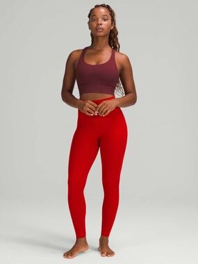 Lululemon Women's Align HR Legging Pant 28" in Dark Red